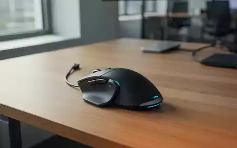 Eine ergonomische Computermaus für Linkshänder auf einem sauberen Schreibtisch in einem modernen Büro. - Foto: über boerse-global.de