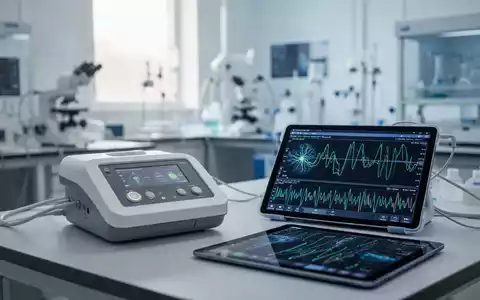 Ein modernes medizinisches Labor mit einem Neuromodulationsgerät auf einem sterilen Arbeitstisch. - Foto: über boerse-global.de