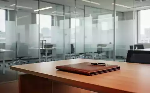 Modernes Bürointerieur mit einem Schreibtisch, Dokumentenmappe und Füllfederhalter bei natürlichem Tageslicht. - Foto: über boerse-global.de