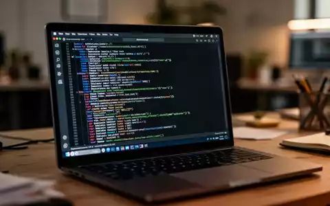 Ein Laptop-Bildschirm zeigt eine Kommandozeile an einem professionellen Arbeitsplatz in einem Büro. - Foto: über boerse-global.de