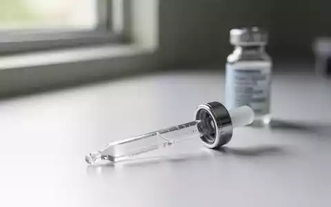 Eine medizinische Pipette liegt auf einer sauberen, weißen Oberfläche, symbolisch für die Vorsicht bei der Dosierung. - Foto: über boerse-global.de