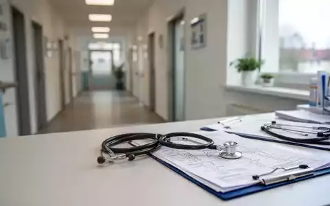 Ein medizinischer Arbeitsplatz mit Stethoskop und Patientenakten in einer modernen Arztpraxis. - Foto: über boerse-global.de