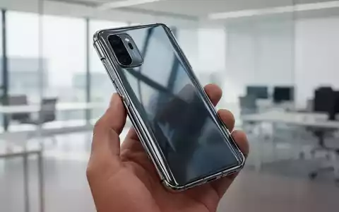 Ein modernes Smartphone mit gebogenem Glasgehäuse und Metallrahmen in einer Hand vor einem hellen, minimalistischen Hintergrund. - Foto: über boerse-global.de