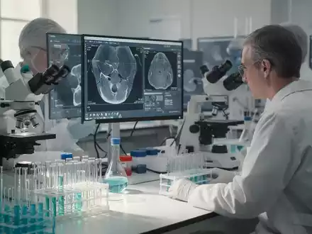 Ein Forscher im medizinischen Labor analysiert Proben in einer sterilen Umgebung. - Foto: über boerse-global.de