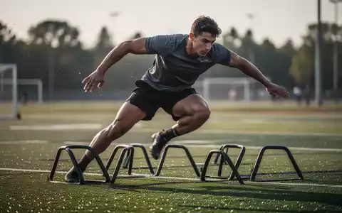 Eine Person bei einer dynamischen sportlichen Übung auf einem Sportplatz zur Verdeutlichung von High-Impact-Belastungen. - Foto: über boerse-global.de