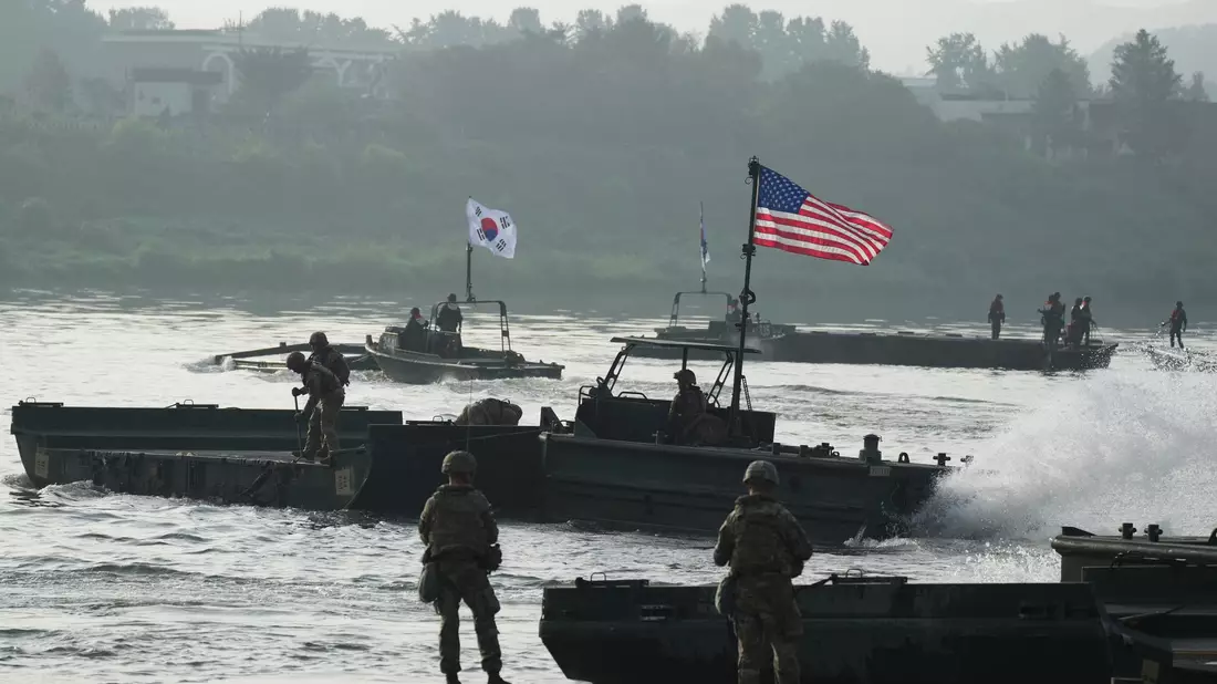 Jedes Jahr führen Streitkräfte Südkoreas und der USA gemeinsame Militärübungen durch. (Archivbild) - Bild: Lee Jin-man/AP/dpa