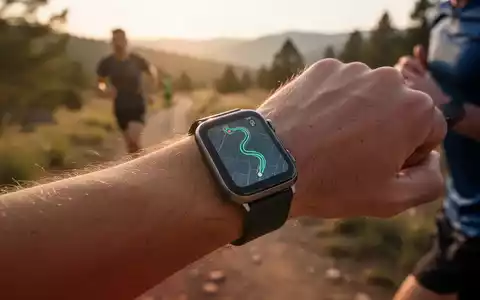 Person beim Joggen mit einer Smartwatch am Handgelenk auf einem Waldweg bei Sonnenlicht. - Foto: über boerse-global.de