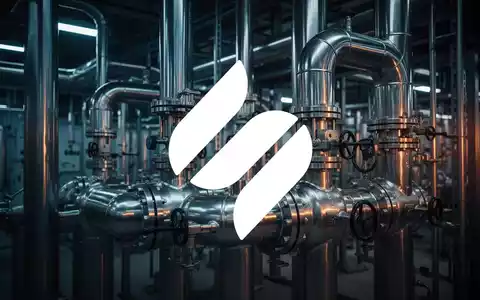 Moderne industrielle Anlage mit glänzenden Rohren und Präzisionsventilen in einer Fabrikhalle bei atmosphärischem Licht. - Foto: über boerse-global.de