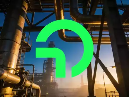 Moderne Industrieanlage der Öl- und Gasindustrie bei Sonnenaufgang mit atmosphärischer Beleuchtung. - Foto: über boerse-global.de