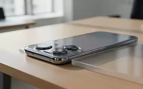 Ein hochwertiges Smartphone liegt auf einem minimalistischen Schreibtisch in hellem Tageslicht. - Foto: über boerse-global.de