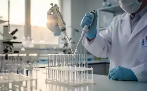 Ein Wissenschaftler arbeitet in einem modernen medizinischen Labor mit einer Pipette und Reagenzgläsern. - Foto: über boerse-global.de