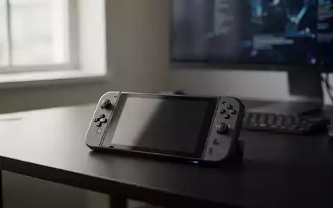 Ein portables Gaming-Handheld auf einem modernen Schreibtisch in einer professionellen Arbeitsumgebung. - Foto: über boerse-global.de