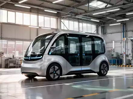Ein autonomes Elektrofahrzeug in einer modernen britischen Testanlage für emissionsfreie Mobilität. - Foto: über boerse-global.de