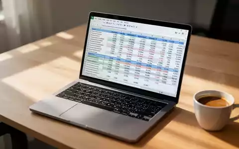 Ein professioneller Arbeitsplatz mit einem Laptop, auf dem eine komplexe Finanz-Tabelle in einer Tabellenkalkulation zu sehen ist. - Foto: über boerse-global.de
