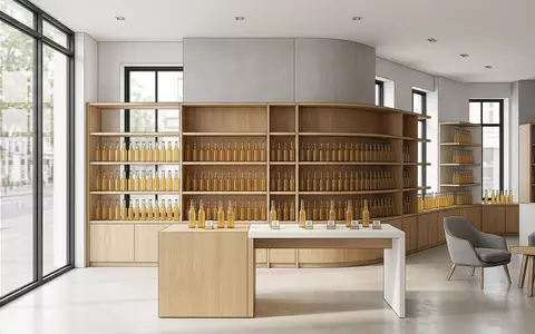 Architektur-Render im Getränkemarkt mit Lagerbier zum Thema Corona Extra, ISIN US21036P1084, neutrales Tageslicht - Foto: THN