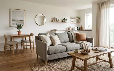 Fotorealistische Studioaufnahme von Ferienwohnung zum Thema Airbnb Unterkunft, ISIN US0090661010, klare Lichtfuehrung - Foto: THN