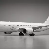 Fotorealistische Studioaufnahme von Passagierflugzeug zum Thema Air France Flug, ISIN FR0000031122, klare Lichtfuehrung - Foto: THN