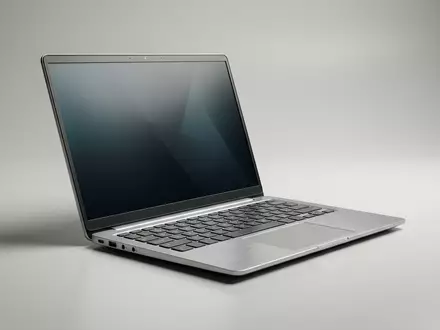 Fotorealistische Studioaufnahme von Laptop zum Thema Dell XPS 13, ISIN US24703L2025, klare Lichtfuehrung - Foto: THN