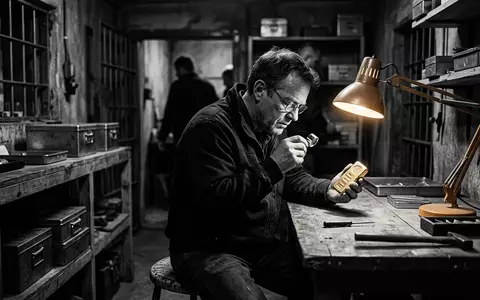 Schwarzweiss-Reportage mit Goldbarren zum Thema Xetra Gold, ISIN DE0005810055, hoher Kontrast, sachlich dargestellt - Foto: THN