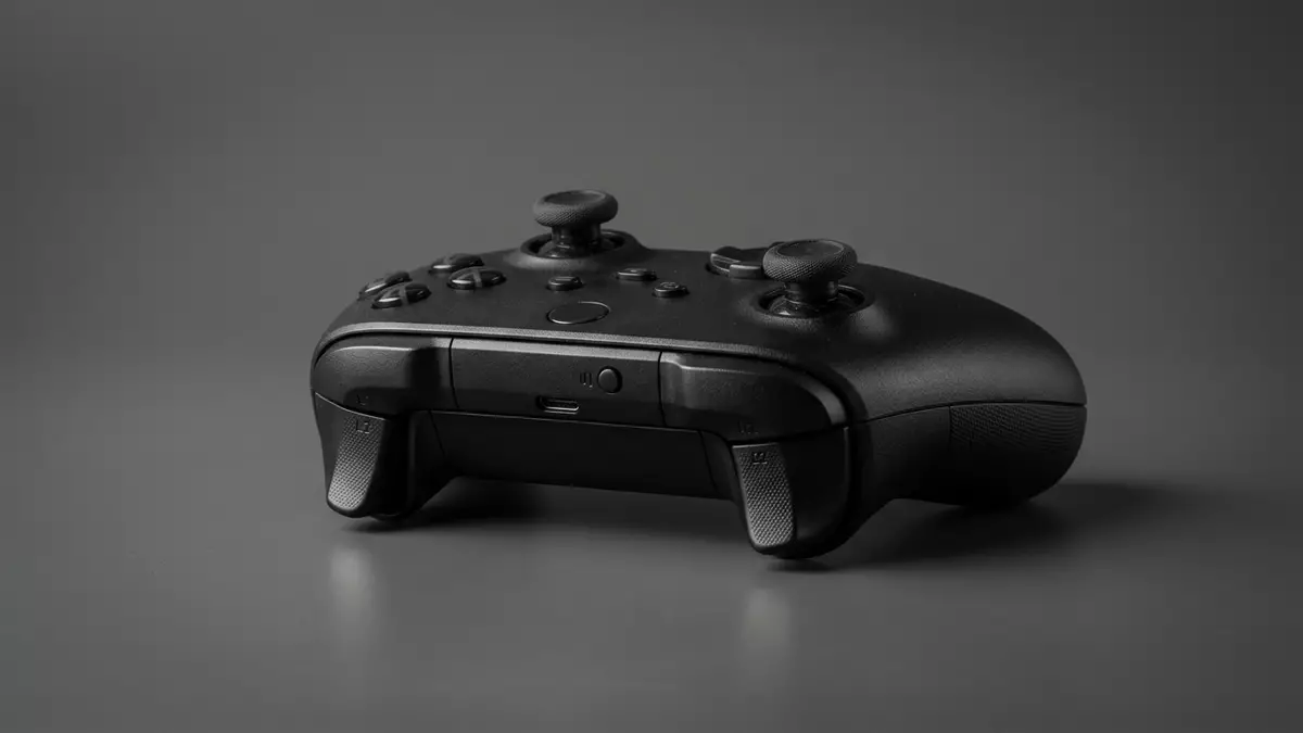 Fotorealistische Studioansicht von Videospiel in neutraler Produktdarstellung, neutral