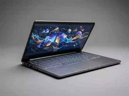 Fotorealistische Studioaufnahme von Bildbearbeitungssoftware zum Thema Adobe Photoshop, ISIN US00724F1012, klare Lichtfuehrung - Foto: THN
