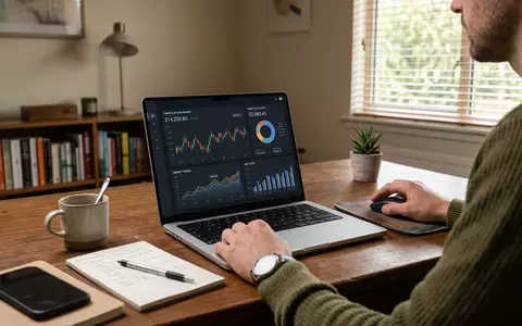 Fotorealistische Aufnahme von Wertpapierdepot bei Geldanlage zum Thema Amundi ETF, ISIN FR0004125920, natuerliches Licht - Foto: THN