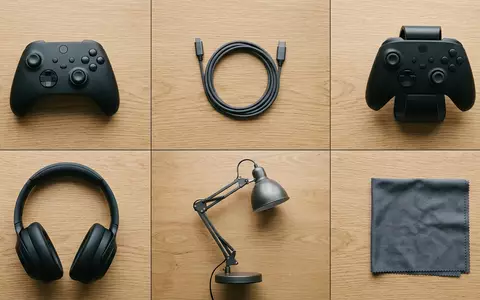 Flatlay-Arrangement rund um Fantasy-Videospiel zum Thema Elden Ring, ISIN JP3778630008, weiches Oberlicht - Foto: THN