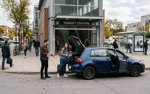 Fotorealistische Aufnahme von Mietwagen auf Reisen zum Thema Avis Mietwagen, ISIN US0537741052, natuerliches Licht - Foto: THN