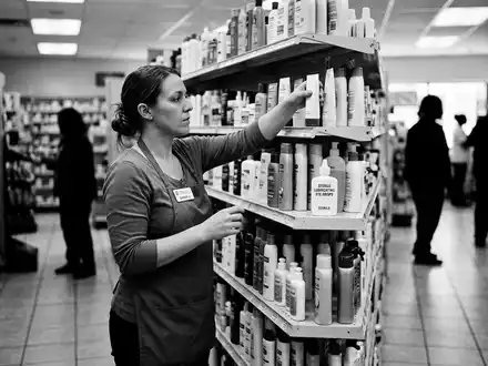 Schwarzweiss-Reportage mit Augentropfen zum Thema Systane Augentropfen, ISIN CH0432492467, hoher Kontrast, sachlich dargestellt - Foto: THN