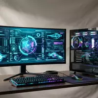 Fotorealistische Studioaufnahme von Computerspiel zum Thema Cyberpunk 2077, ISIN PLOPTCD00011, klare Lichtfuehrung - Foto: THN