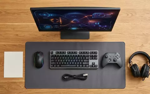 Flatlay-Arrangement rund um Computerspiel zum Thema Cyberpunk 2077, ISIN PLOPTCD00011, weiches Oberlicht - Foto: THN