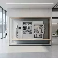 Architektur-Render im Industrie-Fachhandel mit Lithographiesystem zum Thema ASML Lithographiesystem, ISIN NL0010273215, neutrales Tageslicht - Foto: THN