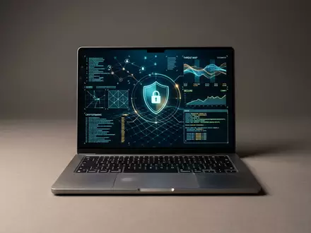 Fotorealistische Studioaufnahme von Sicherheitssoftware zum Thema Avast Antivirus, ISIN GB00BYT16L97, klare Lichtfuehrung - Foto: THN