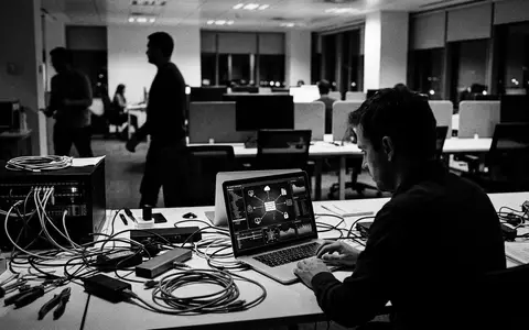 Schwarzweiss-Reportage mit Sicherheitssoftware zum Thema Avast Antivirus, ISIN GB00BYT16L97, hoher Kontrast, sachlich dargestellt - Foto: THN