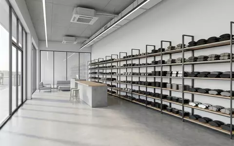 Architektur-Render im Autoteilehandel mit Bremsbeläge zum Thema Brembo Bremsbeläge, ISIN IT0005252728, neutrales Tageslicht - Foto: THN