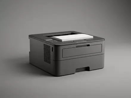 Fotorealistische Studioaufnahme von Bürodrucker zum Thema Kyocera Ecosys Drucker, ISIN JP3249600002, klare Lichtfuehrung - Foto: THN