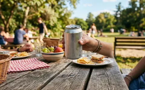 Fotorealistische Aufnahme von Erfrischungsgetränk beim Picknick zum Thema Dr Pepper, ISIN US49271V1008, natuerliches Licht - Foto: THN