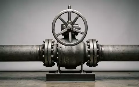 Fotorealistische Studioaufnahme von Gasventil zum Thema Equinor Gas, ISIN NO0010096985, klare Lichtfuehrung - Foto: THN