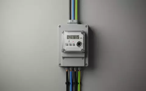 Fotorealistische Studioaufnahme von Stromzähler zum Thema Engie Energie, ISIN FR0010208488, klare Lichtfuehrung - Foto: THN