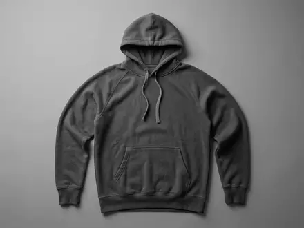 Fotorealistische Studioaufnahme von Kapuzenpullover zum Thema Gap Hoodie, ISIN US3647601065, klare Lichtfuehrung - Foto: THN