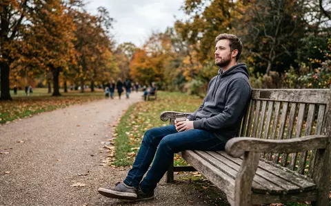 Fotorealistische Aufnahme von Kapuzenpullover im Alltag zum Thema Gap Hoodie, ISIN US3647601065, natuerliches Licht - Foto: THN