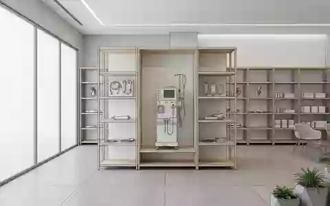 Architektur-Render im Medizinbedarf mit Dialysegerät zum Thema Dialysegerät 6008, ISIN DE0005785802, neutrales Tageslicht - Foto: THN