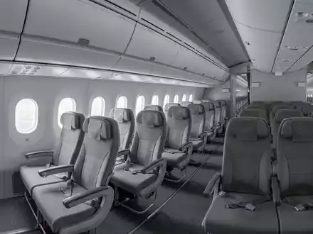 Fotorealistische Studioaufnahme von Passagierflugzeug zum Thema British Airways Flug, ISIN GB00B128C026, klare Lichtfuehrung - Foto: THN