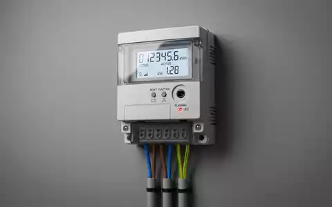 Fotorealistische Studioaufnahme von Stromzähler zum Thema Fortum Strom, ISIN FI0009007132, klare Lichtfuehrung - Foto: THN