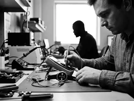 Schwarzweiss-Reportage mit Fitnessuhr zum Thema Fossil Gen 6 Smartwatch, ISIN US34959E1091, hoher Kontrast - Foto: THN