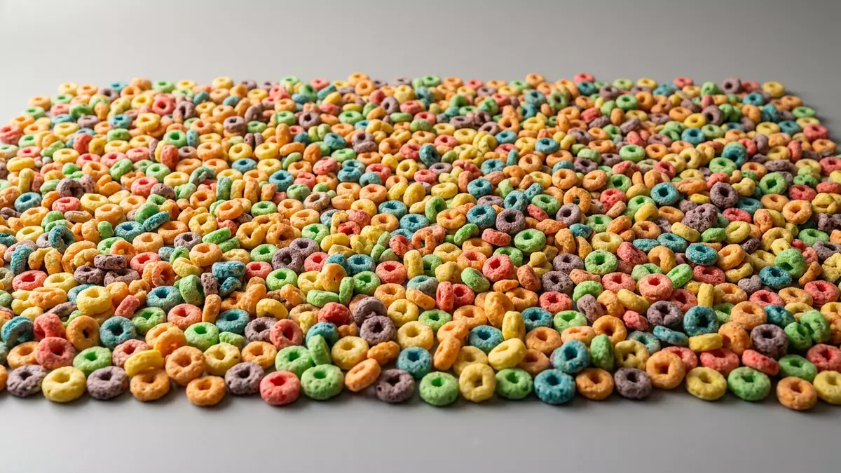 Fotorealistische Studioansicht von Frühstückscerealien in neutraler Produktdarstellung
