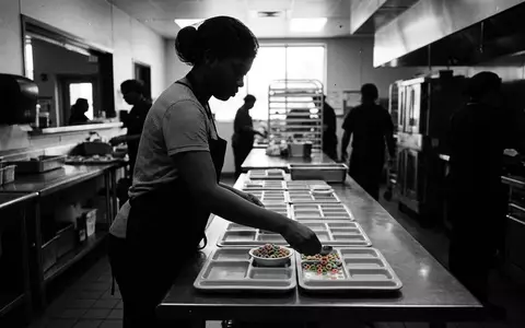 Schwarzweiss-Reportage mit Frühstückscerealien zum Thema Kellogg's Froot Loops, ISIN US4878361082, hoher Kontrast - Foto: THN