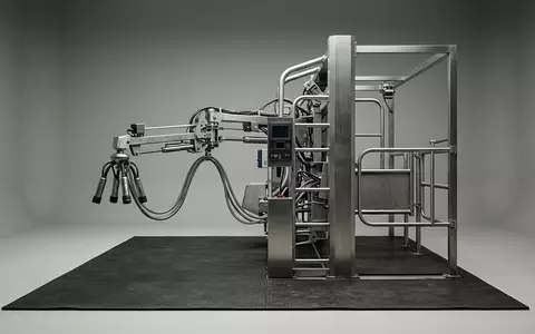 Fotorealistische Studioaufnahme von Melkroboter zum Thema GEA Melkroboter, ISIN DE0006602006, klare Lichtfuehrung - Foto: THN