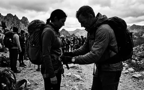 Schwarzweiss-Reportage mit Sportuhr zum Thema Garmin Fenix 7, ISIN CH0114405324, hoher Kontrast - Foto: THN