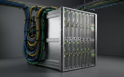 Fotorealistische Studioaufnahme von Serverrack zum Thema IBM ThinkPad, ISIN US4592001014, klare Lichtfuehrung - Foto: THN